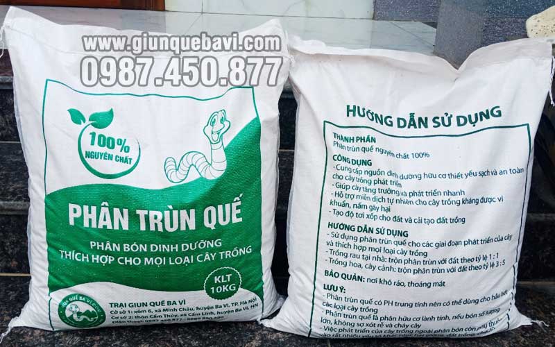 Phân trùn quế hưng yên giá rẻ